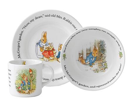 Peter Rabbit Classic Dish Set / Ensemble de vaisselle classique