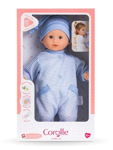 Corolle Doll Baby Calin Charming Light Blue / Poupée Charmant Bleu Clair
