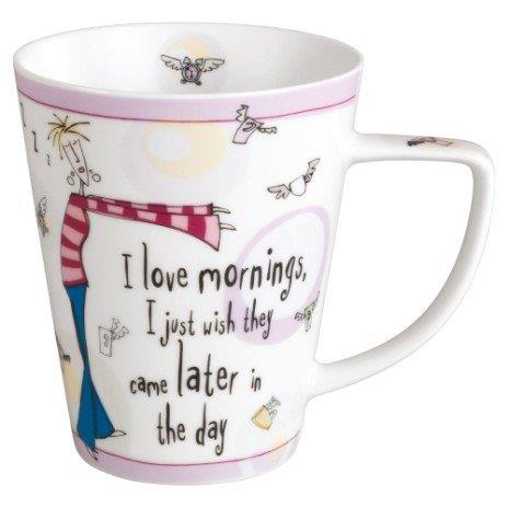 WWRD Born to Shop I Love Mornings Mug / Tasse « J'adore les matins »