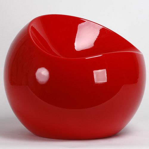 Red Circular Chair (Montreal, In-Store or Pickup ONLY)