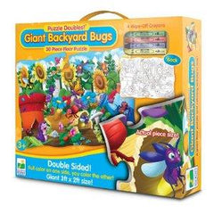 The Learning Journey Coloring Puzzle Giant Backyard Bugs / Puzzle à colorier Insectes géants du jardin