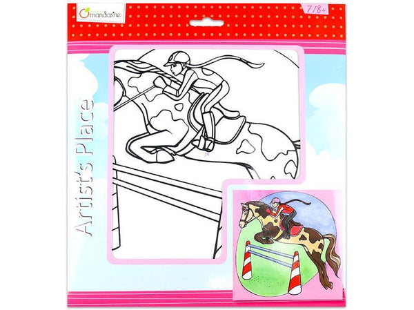 Avenue Mandarine Horse Series Painting Horse Jump
