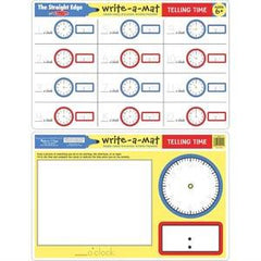 Melissa & Doug Write A Mat Time Placemat - Set de table Heure