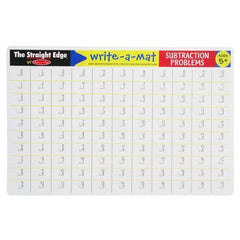 Melissa & Doug Write A Mat Substraction Placemat - Set de table Soustraction