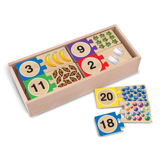 Melissa & Doug Self Correcting Number Puzzle de nombres autocorrectif