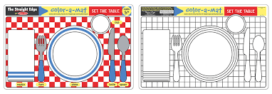 Melissa & Doug Write A Mat Set The Table Place Mat