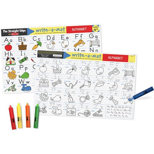 Melissa & Doug Write A Mat Alphabet Placemat Set de table