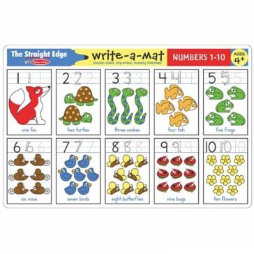 Melissa & Doug Write A Mat Numbers Place Mat