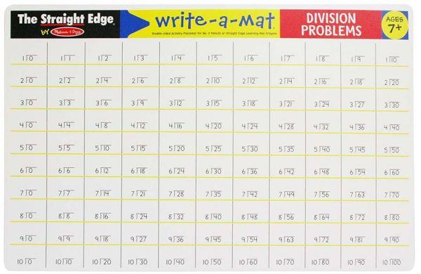 Melissa & Doug Write A Mat Division Place Mat