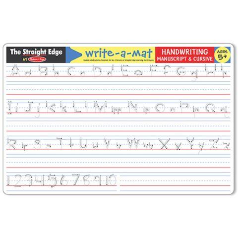 Melissa & Doug Write A Mat Handwriting Place Mat