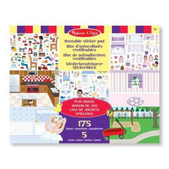 Melissa & Doug Reusable Sticker Pad Play House - Cahier d'autocollants réutilisables Maison de jeu