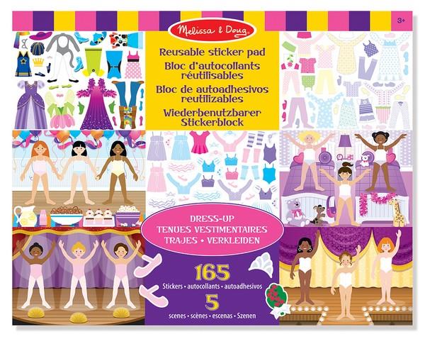 Melissa & Doug Reusable Sticker Pad Dress up