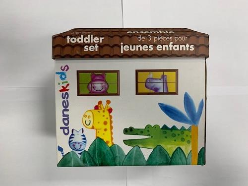 Dinnerware 3-piece Toddler Set (Animals)