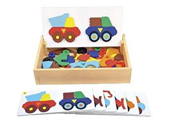 Guidecraft Sort and Match Construction Trucks