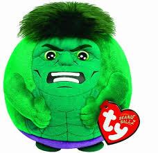 TY Beanie Ballz Marvel - Hulk (Small) - (Petit)
