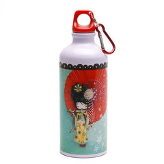 Tin Water Bottle Geisha / Bouteille d'eau en métal
