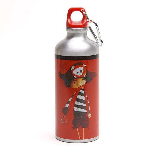 Tin Water Bottle Pirate