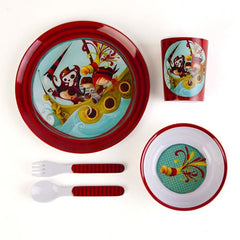 Ketto Melamine Dish Set Pirate / Service de vaisselle en mélamine avec Pirate
