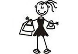My Family Car Stickers Mother Shopping