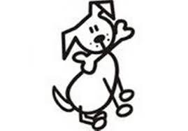 My Family Car Stickers Dog With Bone