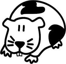 My Family Car Stickers Guinea Pig / Autocollants pour voiture Cochon d'Inde