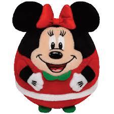 TY Disney Beanie Ballz - Minnie Mouse Santa Suit (Small)