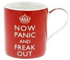 Jabco "Now Panic and Freak Out" Mug