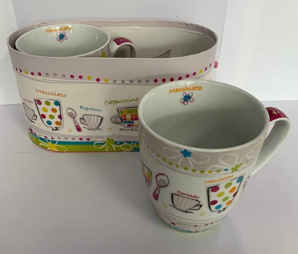 Pierre Belvedere Mug Set Coffee Mix 2 Pcs