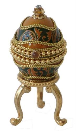 Goose Egg Jewlery Box Green / Boîte à bijoux œuf d'oie verte