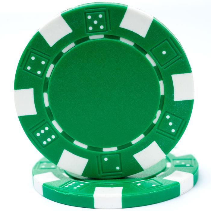 Poker Chips Green / Jetons de poker verts