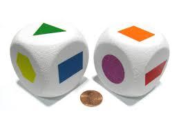 Dice Foam Shapes / Dés en Mousse Formes