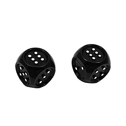 Dice Tactile Black / Dés tactiles noirs