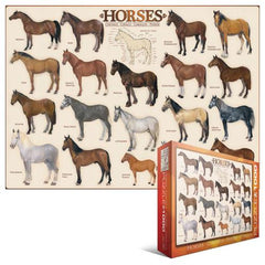 Eurographics Puzzle Horses / Casse-tête chevaux (1000pcs)