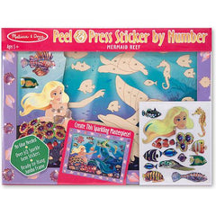 Melissa & Doug Peel & Press Stickers Mermaid / Autocollants Sirène à décoller et à presser