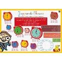 Placemat I'm learning the time (French) / Napperon j'apprends l'heure