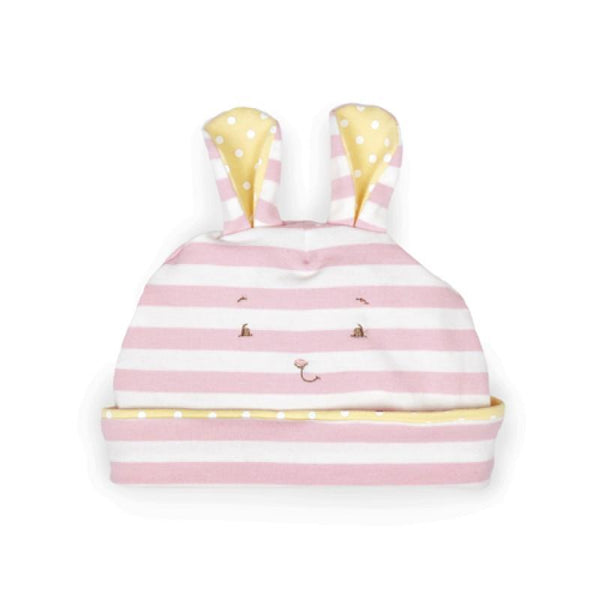 Bunnies By The Bay Who's A Bunny? Hat Pink (6-12mo)