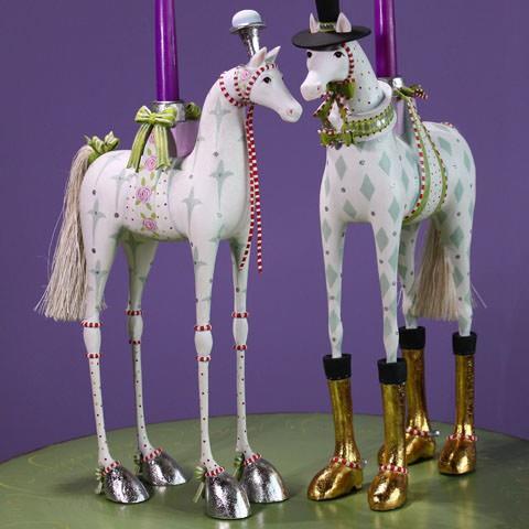 Annabelle and Arthur Horse Candelabra Set (Montreal, In-Store or Pickup ONLY)