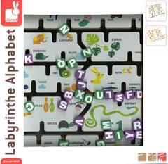 Janod Alphabet Labyrinthe (Bilingual/Bilingue)
