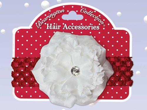 Bearington Baby Blooms Crochet Headband Red