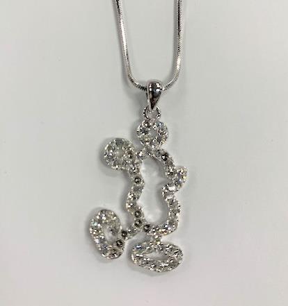 Big Mickey Outline Necklace