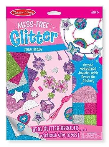 Melissa & Doug Mess-Free Glitter Foam Beads