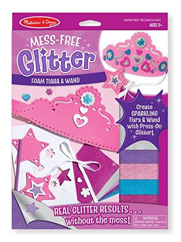 Melissa & Doug Mess-Free Glitter Foam Tiara & Wand