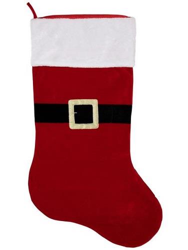 Christmas Stocking Gold Buckle Sock