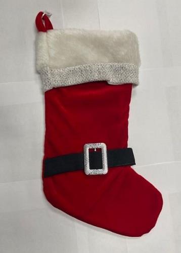 Christmas Stocking Silver Buckle Sock