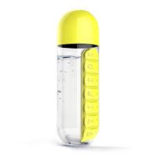 Asobu Pill Bottle Organizer Yellow