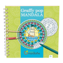 Avenue Mandarine Graffy Pop Mandala Boy Coloring Book / Livre à colorier Graffy Pop Mandala Boy