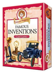 Professor Noggins Famous Inventions / Inventions célèbres Jeu de cartes éducatif