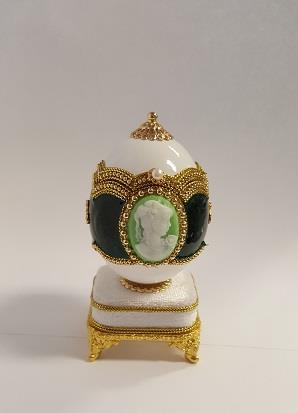 Chicken Egg Jewelry Box with Music