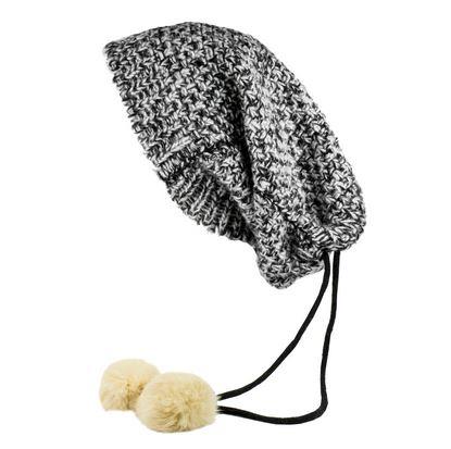 MinxNY Black & White Bedford Scarf & Hat