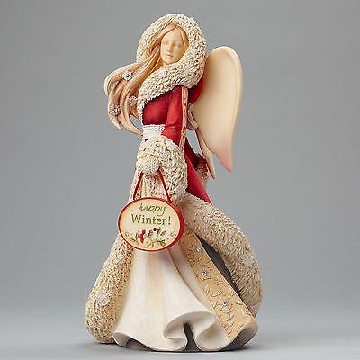 Happy Winter Angel Figurine
